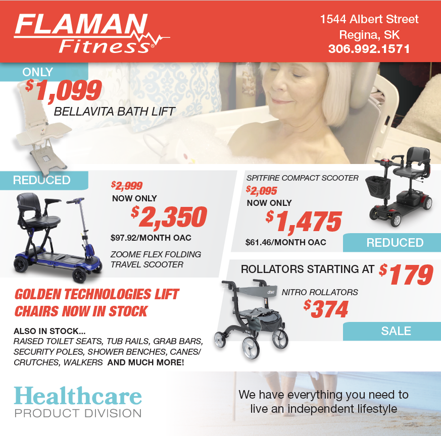 Healthcare ad for Flaman Fitness
