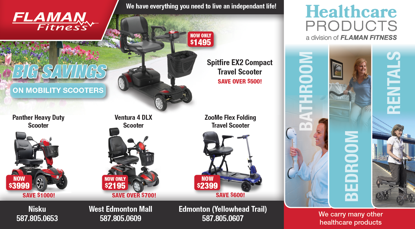 Alberta Flaman Fitness Healthcare ad